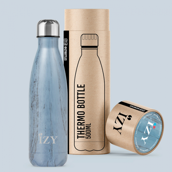 IZY Bottle, Orignal Collection, Thermoskanne, Design Blue, 500 ml, inkl. Geschenkbox, Art.-Nr. IZY4002
