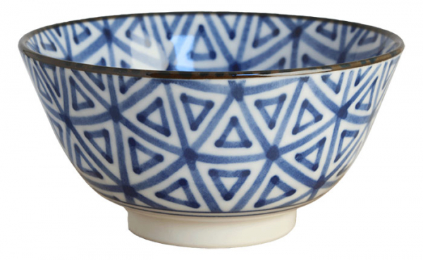 EDO Japan, 4 Bowls set, Sankaku, Ø 15 cm, Item No. 40872AGB