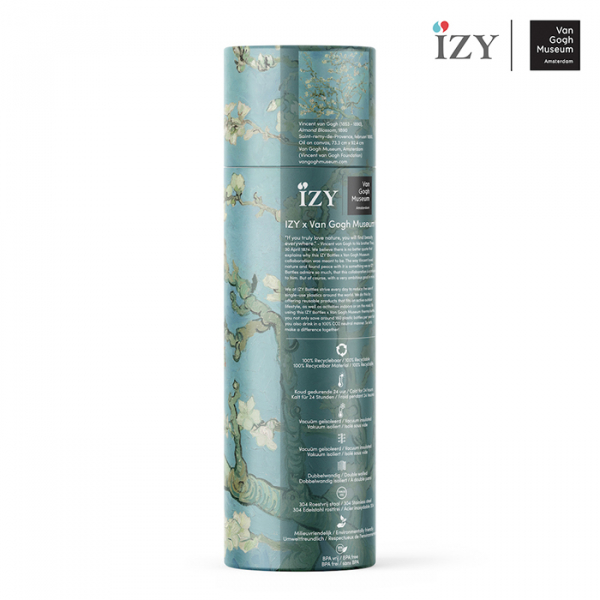 IZY Bottle, Art Collection, Thermo Bottle, Van Gogh - Almond Blossom, 500 ml, incl. giftbox, item no. IZY6001