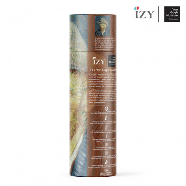 IZY Bottle, Art Collection, Thermoskanne,Van Gogh - Self-Portrait, 500 ml, inkl. Geschenkbox, Art.-Nr. IZY6003
