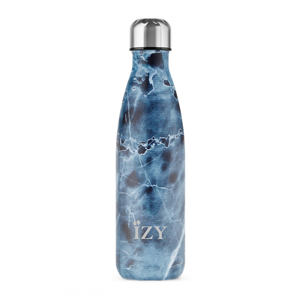 IZY Bottle, Orignal Collection, Thermo Bottle, Marble Blue, 500 ml, incl. giftbox, item no. IZY5002