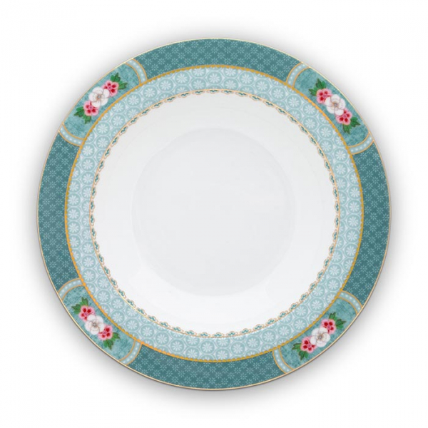 Pip Studio, Soup Plate, Blushing Birds Blue, Ø 21.5 cm, Art.-Nr. 51.001.204