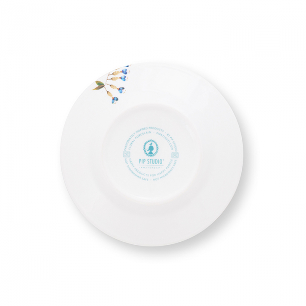 Pip Studio, Plate, Petit Four Jolie Flowers Green, Ø 12 cm, Art.-Nr. 51.001.274