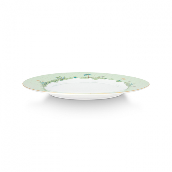 Pip Studio, Plate, Jolie Gold Dots Green, Ø 26.5 cm, Art.-Nr. 51.001.278