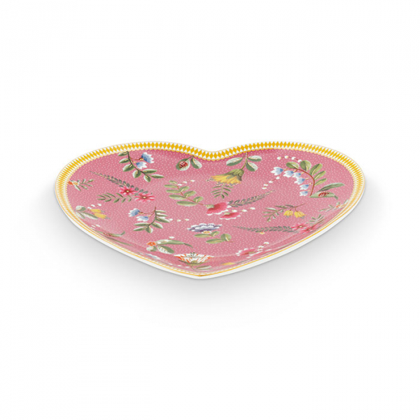 Pip Studio, Teller Set, Heart Shape, La Majorelle Dark Pink, Ø 21.5 cm, Art.-Nr. 51.001.282