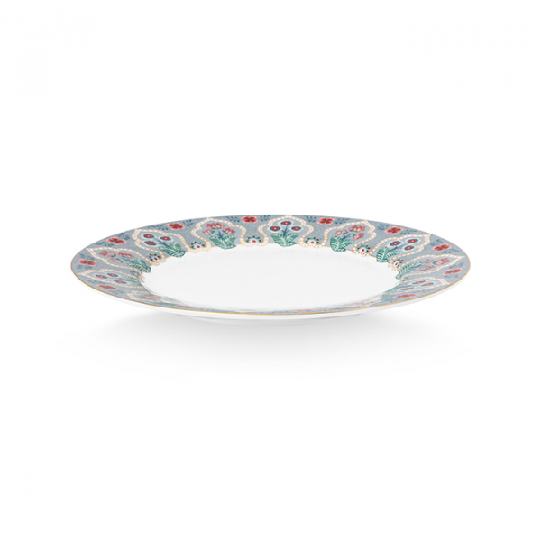 Pip Studio, Teller, Flower Festival Deco, Hellblau, Ø 21 cm, Art.-Nr. 51.001.285