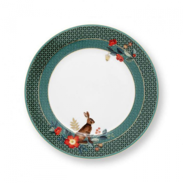 Pip Studio, Teller, Winter Wonderland Hasengrün , Ø 21cm, Art.-Nr. 51.001.301