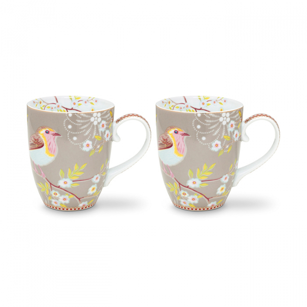 Pip Studio, Tassenset, Early Bird Khaki, 350 ml, Art.-Nr. 51.002.224
