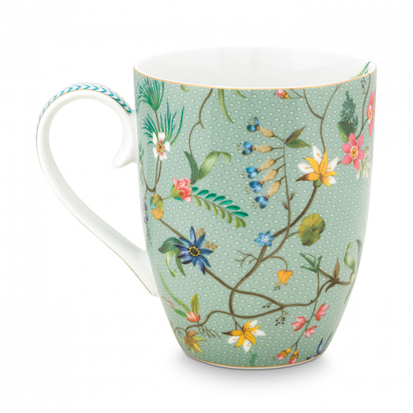 Pip Studio, Tassenset, Jolie Flowers Blue, 350 ml, Art.-Nr. 51.002.249