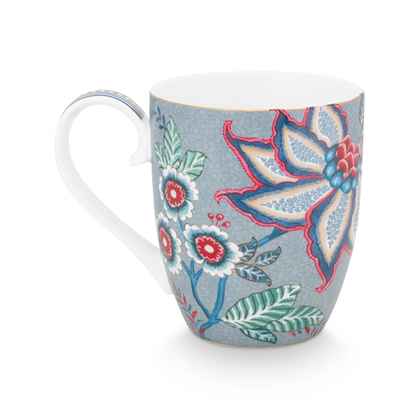 Pip Studio, Tasse XL, Flower Festival, Hellblau, 450 ml, Art.-Nr. 51.002.310