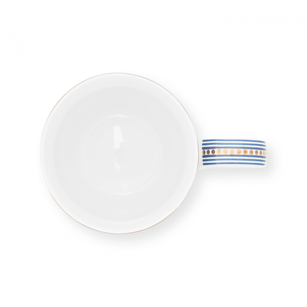 Pip Studio, Tasse XL, Flower Festival Scallop Deco, Hellblau, 450 ml, Art.-Nr. 51.002.311
