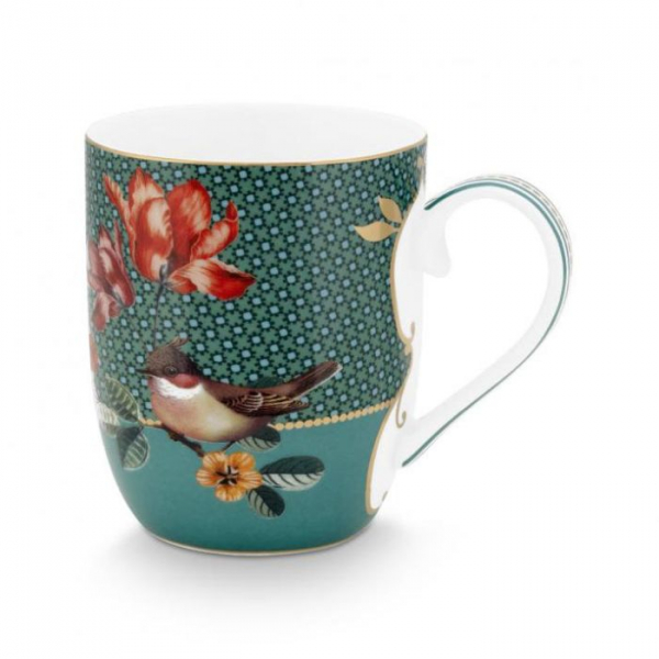Pip Studio, Tasse klein, Winter Wonderland Vogel grün , Ø 145 ml, Art.-Nr. 51.002.330
