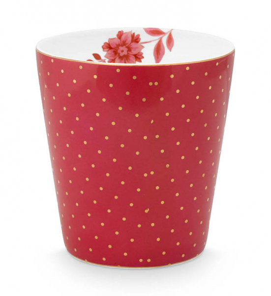 Pip Studio, Becher, Royal Dots Dunkelrosa, 230 ml, Art.-Nr. 51.002.384