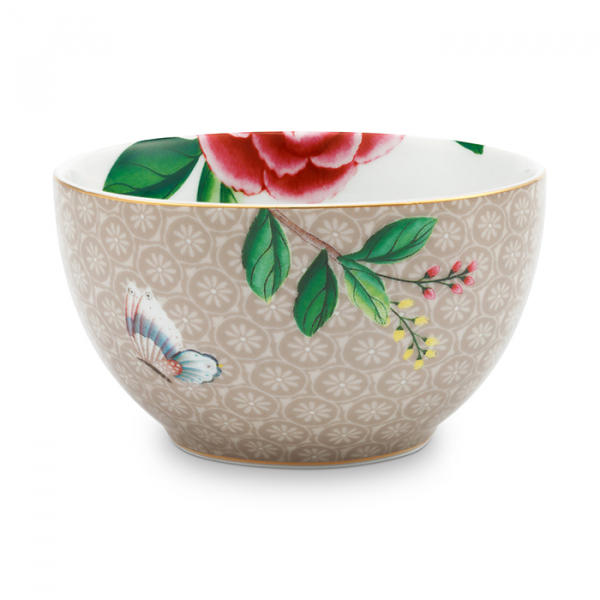 Pip Studio, Bowl, Blushing Birds Khaki, Ø 9,5 cm, Art.-Nr. 51.003.121