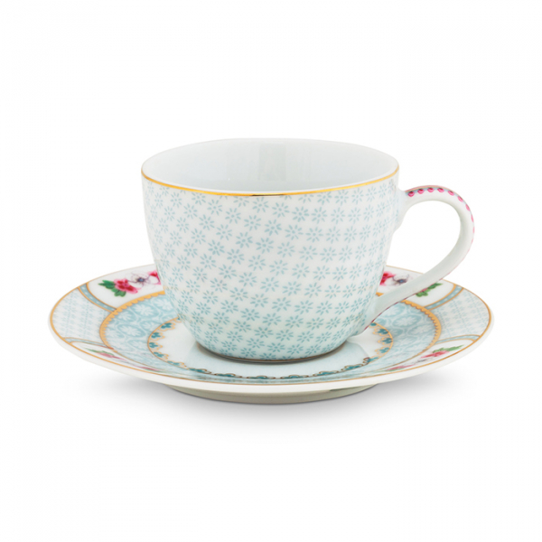 Pip Studio, Espressotassen mit Untersetzer Set, Blushing Birds White, 120 ml, Art.-Nr. 51.004.086