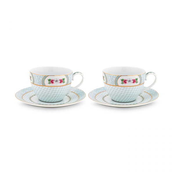 Pip Studio, Tassen Set mit Untersetzer, Blushing Birds White, 280 ml, Art.-Nr. 51.004.084