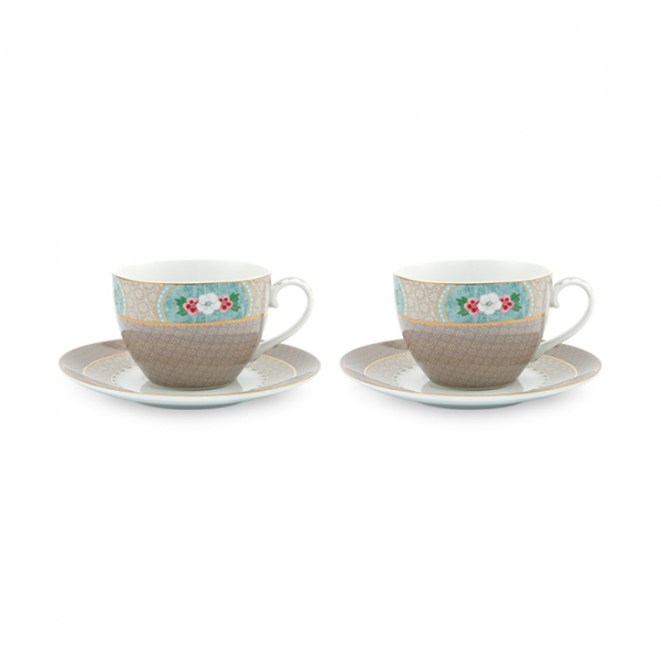 Pip Studio, Mugset, Blushing Birds Khaki , 280 ml, Art.-Nr. 51.004.091
