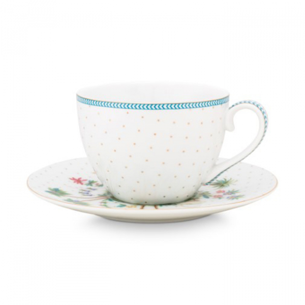 Pip Studio, Espressotassen mit Untersetzer, Jolie Dots Gold, 120 ml, Art.-Nr. 51.004.118