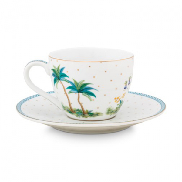 Pip Studio, Espressocup with Saucer, Jolie Dots Gold, 280 ml, Art.-Nr. 51.004.117