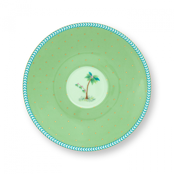 Pip Studio, Espressocup with Saucer, Jolie Gold Dots Green, 120 ml, Art.-Nr. 51.004.130