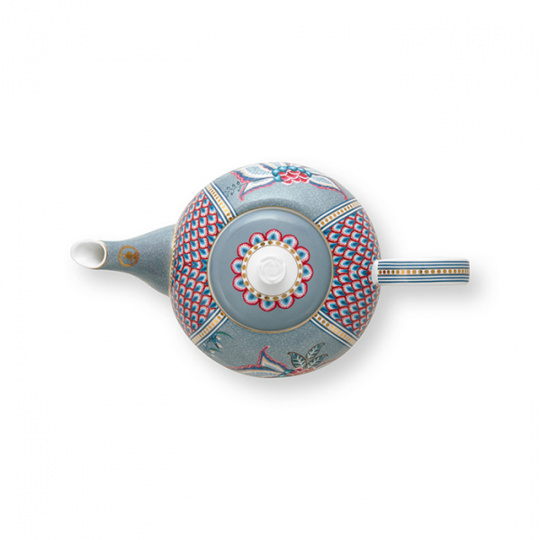 Pip Studio, Tea Pot Large, Flower Festival, Light Blue , 1.6 ltr., Art.-Nr. 51.005.066