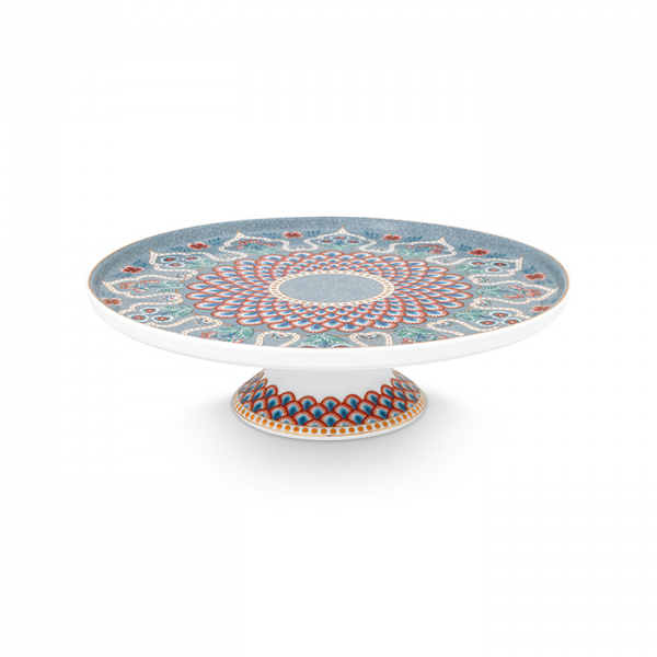 Pip Studio, Mini Tortenplatte, Flower Festival Scallop Deco, Hellblau, 21 cm, Art.-Nr. 51.010.027