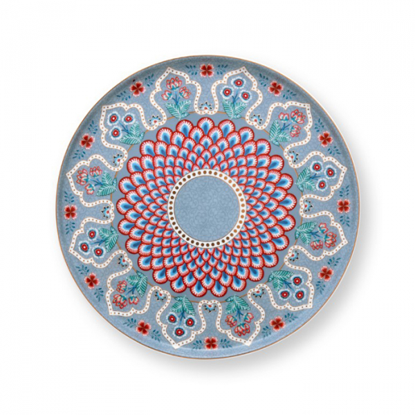 Pip Studio, Mini Tortenplatte, Flower Festival Scallop Deco, Hellblau, 21 cm, Art.-Nr. 51.010.027