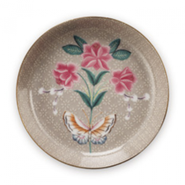 Pip Studio, Tea Tip, Blushing Birds Khaki, Ø 9cm, Art.-Nr. 51.013.017