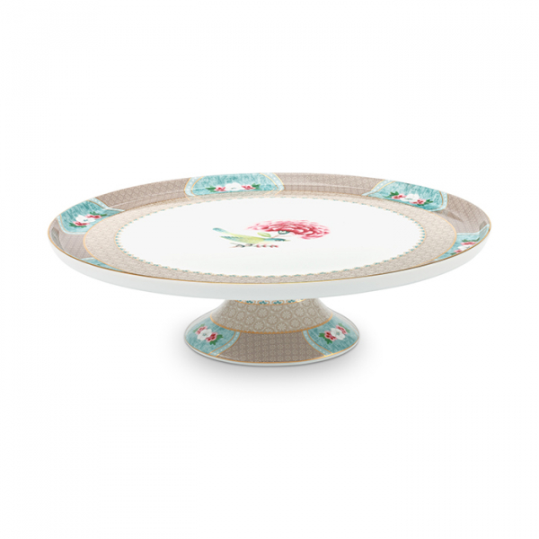 Pip Studio, Cake Tray, Blushing Birds Khaki, 30.5 cm, Art.-Nr. 51.018.088
