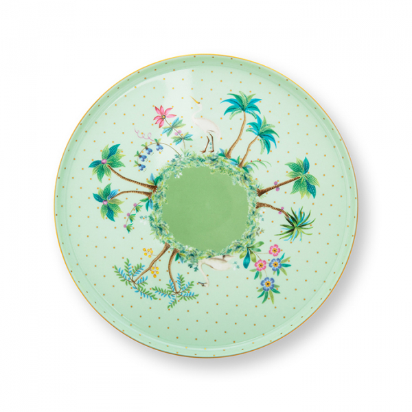 Pip Studio, Tortenplatte, Jolie Gold Dots Green, 21 cm, Art.-Nr. 51.018.120