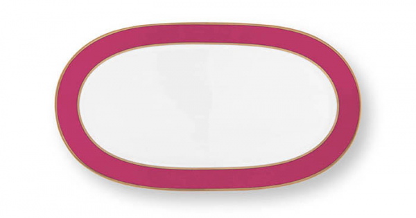 Pip Studio, Tortenplatte, Pip Chique Gold-Pink, 28x16x2cm, Art.-Nr. 51.018.151