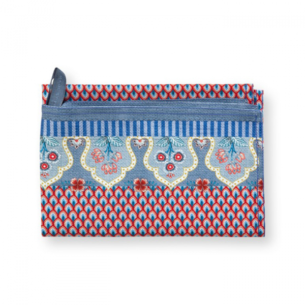 Pip Studio, Geschirrtuch, Flower Festival, Blau-Rot, 50x70 cm, Art.-Nr. 51.031.063
