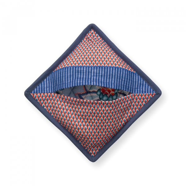 Pip Studio, Pot Holder, Flower Festival, Blue, 22x22 cm, Art.-Nr. 51.034.010