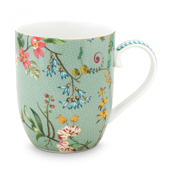 Pip Studio, Tassenset, Jolie Flowers Blue, 145 ml, Art.-Nr. 51.002.247