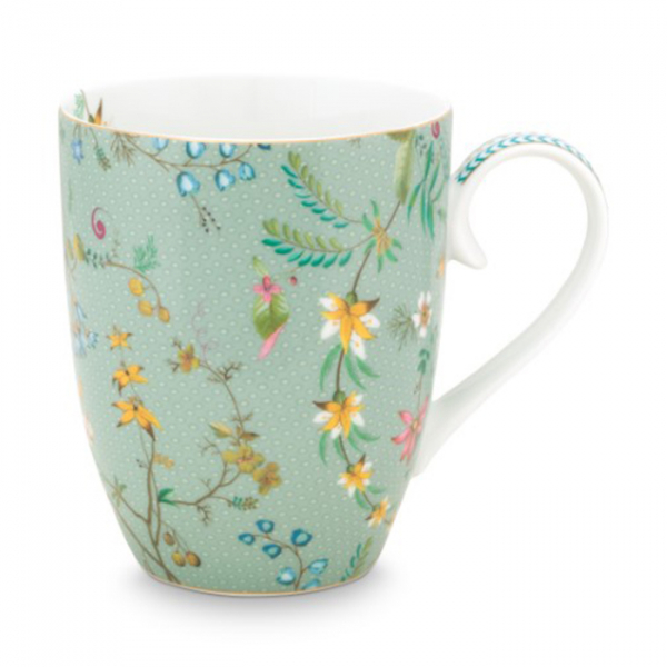 Pip Studio, Tassenset, Jolie Flowers Blue, 350 ml, Art.-Nr. 51.002.249