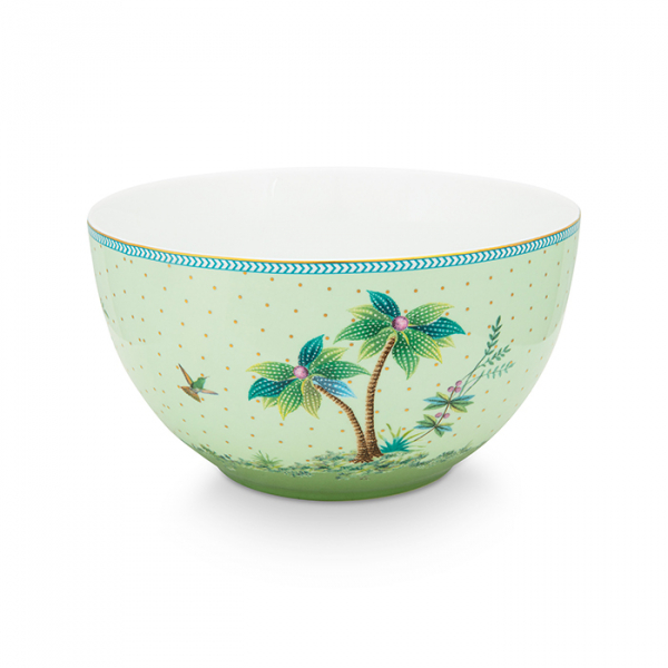 Pip Studio, Bowl, Jolie Gold Dots Green, Ø 18 cm, Art.-Nr. 51.003.183