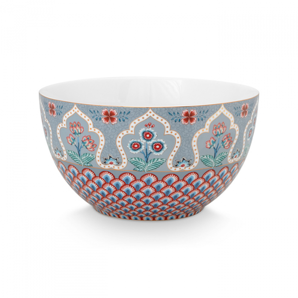 Pip Studio, Schale, Flower Festival Scallop Deco, Hellblau, Ø 18 cm, Art.-Nr. 51.003.190