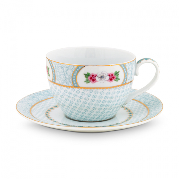 Pip Studio, Tassen Set mit Untersetzer, Blushing Birds White, 280 ml, Art.-Nr. 51.004.084