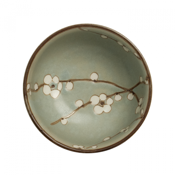 Edo Japan, Matcha Schale Hanagreen, Grün,13x7 cm, Art.-Nr. 6040826
