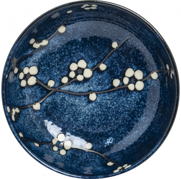 Edo Japan, Bowl Hanablue, Blue, Ø 17x8,7 cm, Item No. 6040850