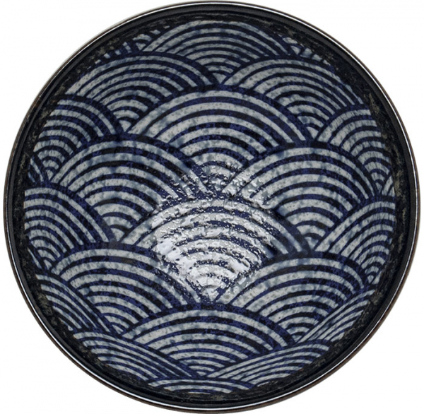 Edo Japan, Schale Wave, Blau, Ø 15,5x7,8 cm, Art.-Nr. 6041009