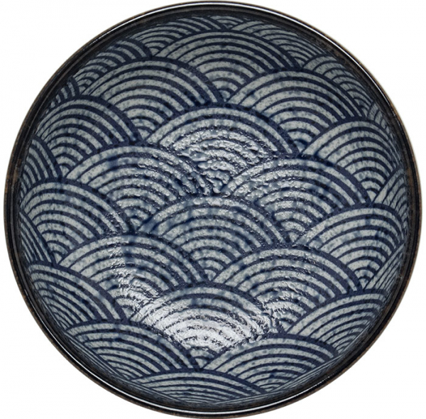 Edo Japan, Schale Wave, Blau, Ø 15,5x5 cm, Art.-Nr. 6041011