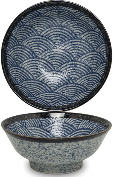 Edo Japan, Ramen Schale, Wave, Blau, Ø 22 cm, Art.-Nr. 6041013