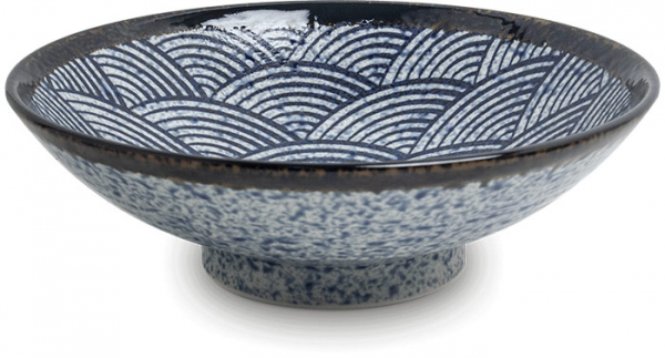 Edo Japan, Schale, Wave, Blau, Ø 24,5x8 cm, Art.-Nr. 6041020
