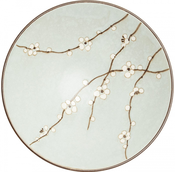Edo Japan, Bowl, Hanagreen, Green, Ø 24,5x7,5cm, Item No. 6041028