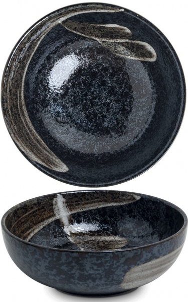 Edo Japan, Bowl Ansen, Blue, Ø 20x7 cm, Item No. 6041047