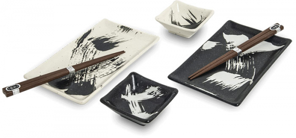 Edo Japan, Black and white Sushi Set, Art.-Nr. 6041065