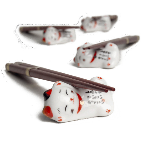 EDO Japan, Chopsticks set Cats, 4 pair, 22,5 cm, Item No. 6006230