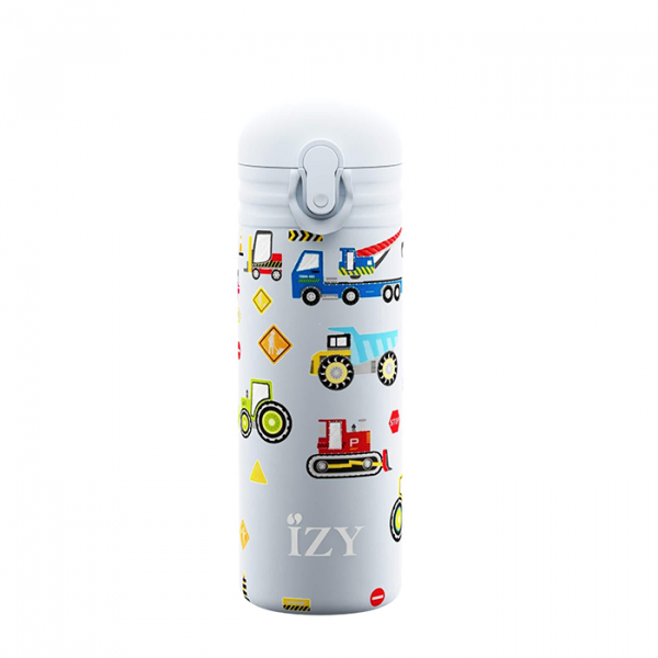 IZY Kinderflasche, Thermoskanne, Blue Machines, 350 ml, inkl. Geschenkbox, Art.-Nr. IZY9001