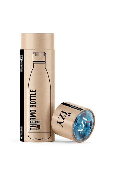 IZY Bottle, Orignal Collection, Thermo Bottle, Marble Blue, 500 ml, incl. giftbox, item no. IZY5002